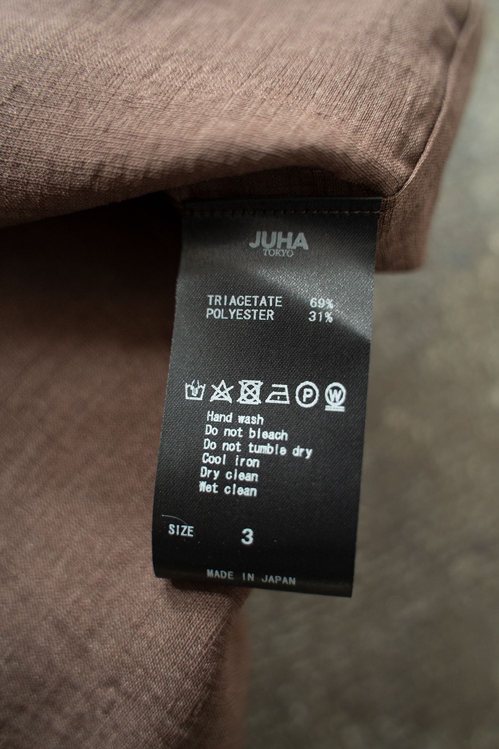 【ラスト1点】【22SS】Sheer Band Collar Shirt/シアーバンドカラーシャツ(BROWN)
