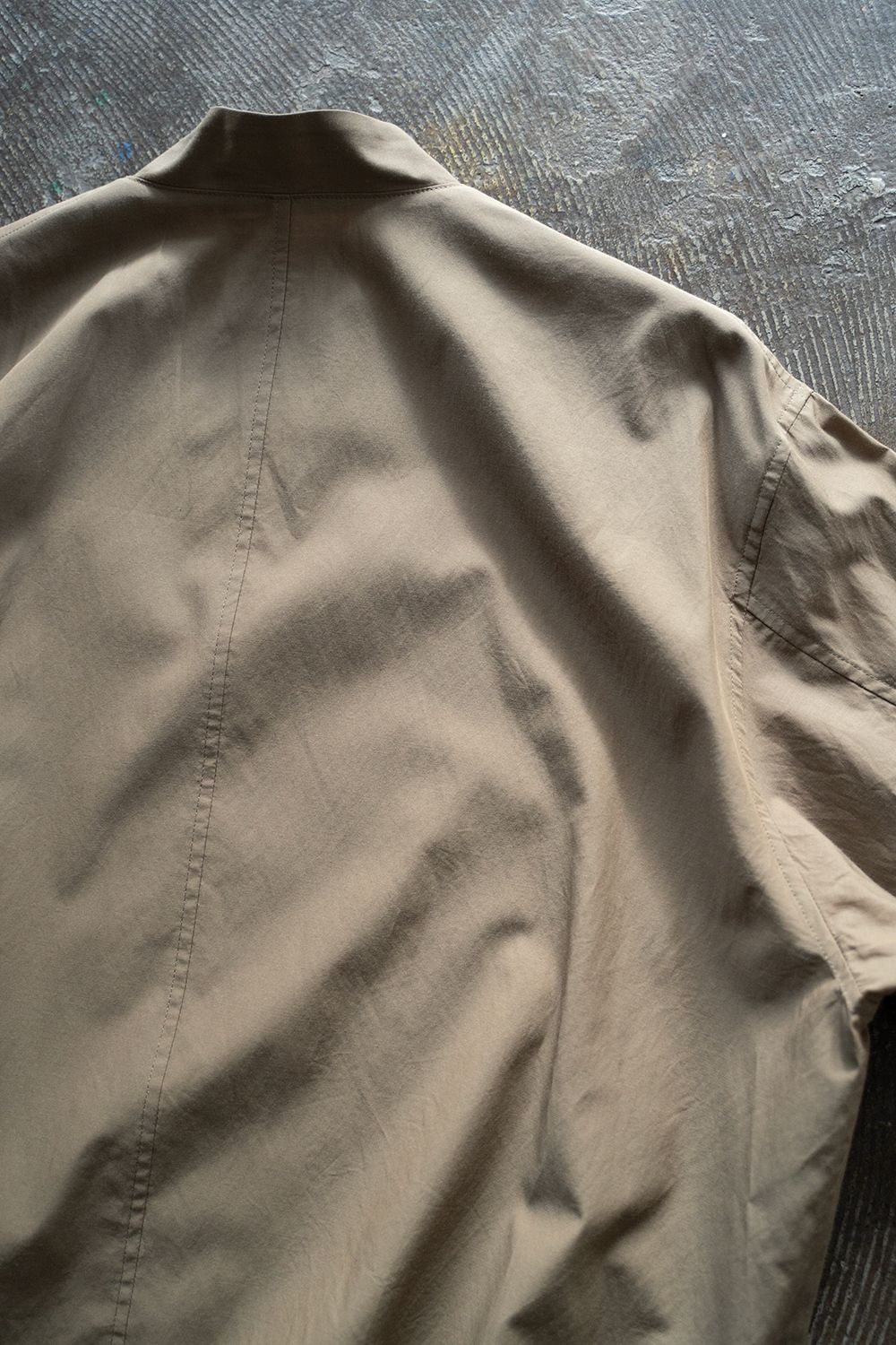 【ラスト1点】【24SS】キュプラ×綿シャツブルゾン(KHAKI)