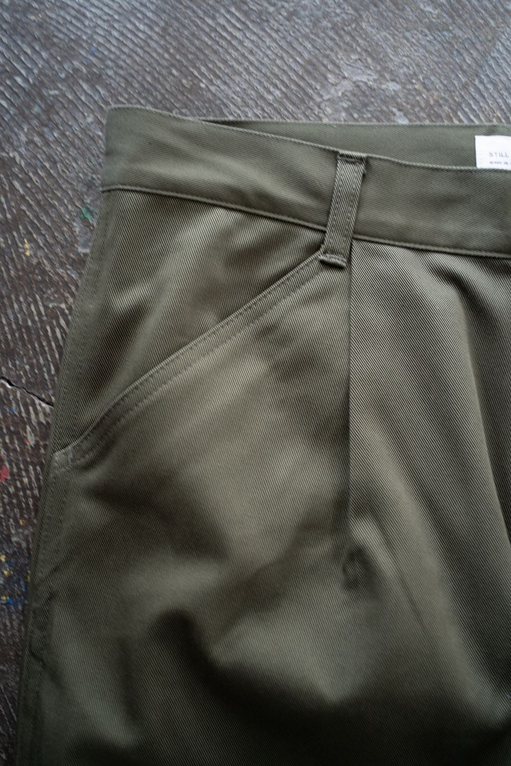 【ラスト1点】【25SS】コットンツイルワイドペインターパンツ(OLIVE)