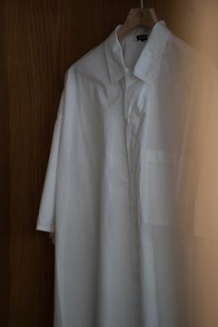 【ラスト1点】【25SS】タイプライター半袖オーバーシャツ(WHITE)