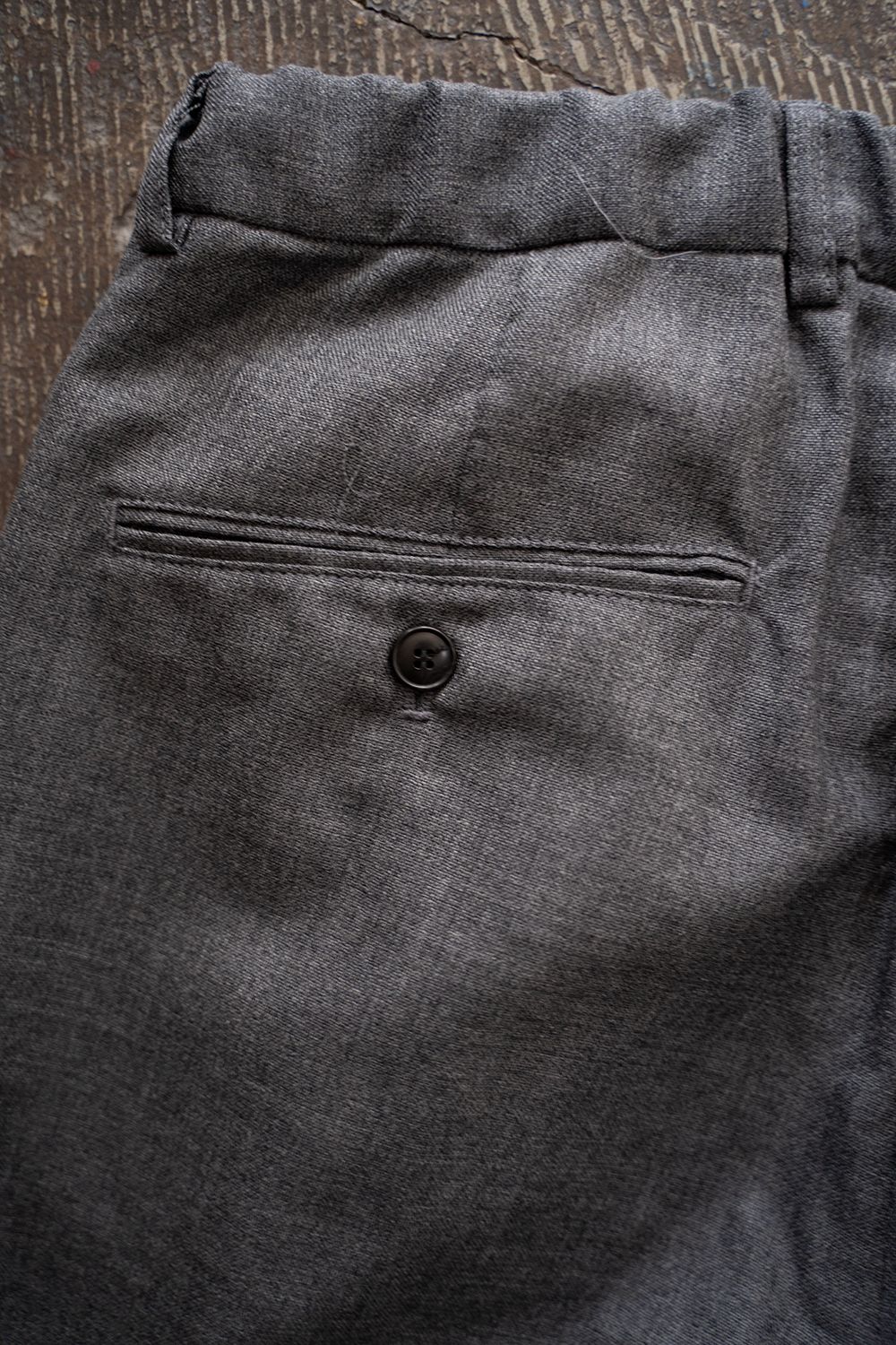 【ラスト1点】【24AW】ウール4タックイージーパンツ(GRAY)