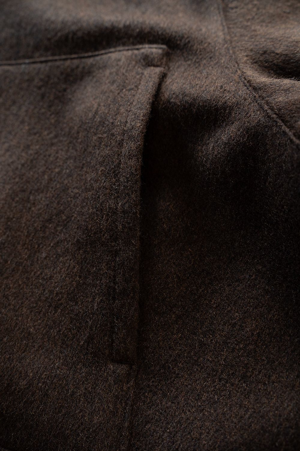 【26AW】ウールシャギーシャツブルゾン(DARK BROWN)