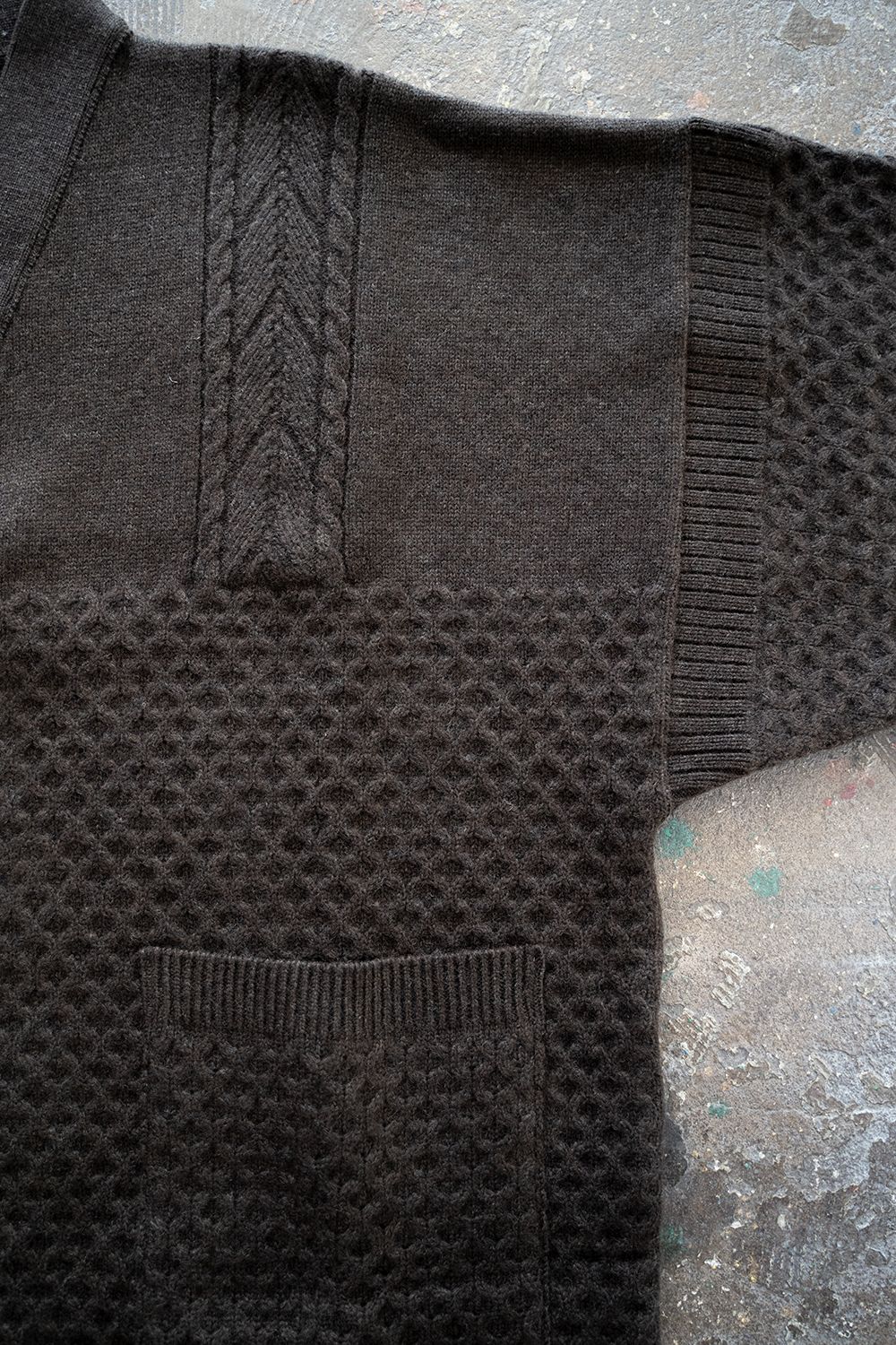 YASHIKI - 【ラスト1点】【22AW】Yukigumo Hanten Cardigan(DARK
