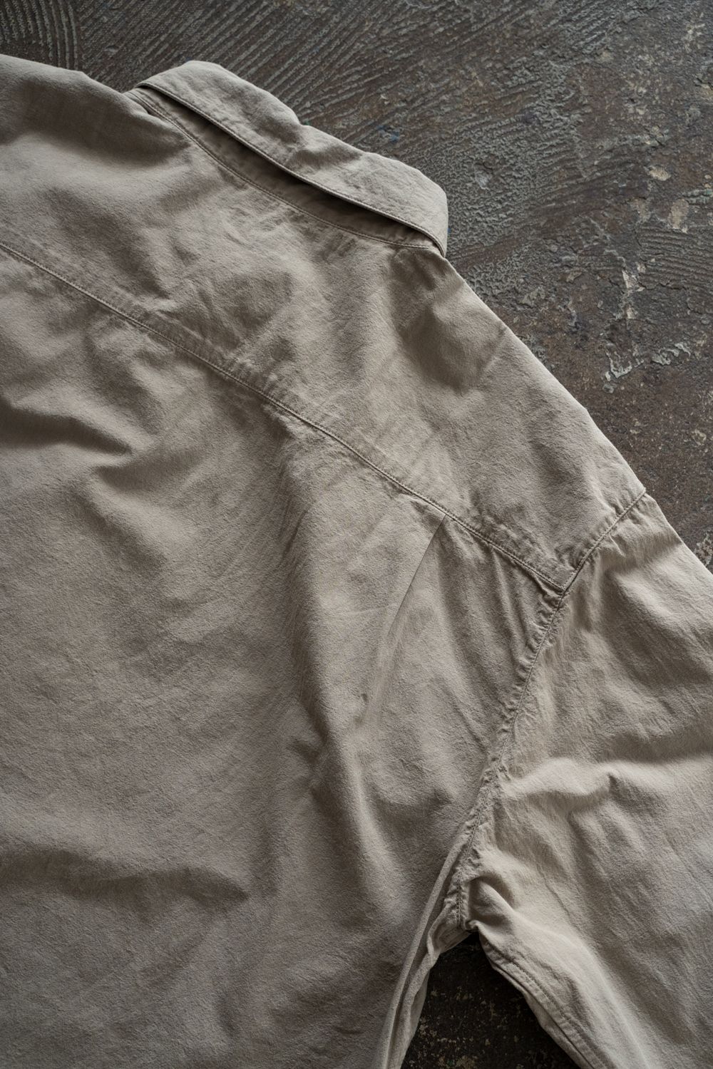 強撚OCブロードシャツ(珈琲)