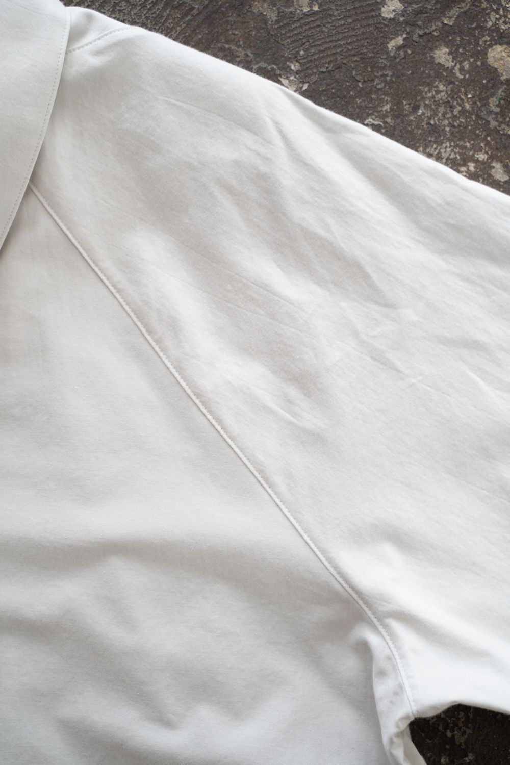 【26SS】コットンモールスキンジップブルゾン(IVORY)