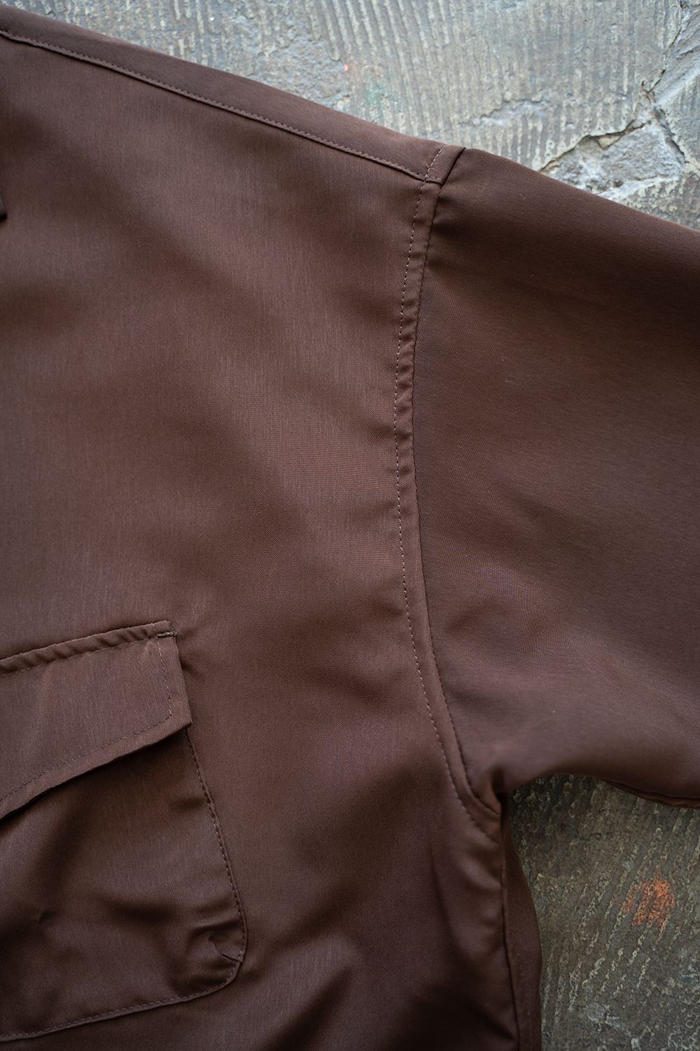 【25SS】Peached PE Fatigue H/S Shirt/ピーチ加工ファティーグハーフスリーブシャツ(BROWN)