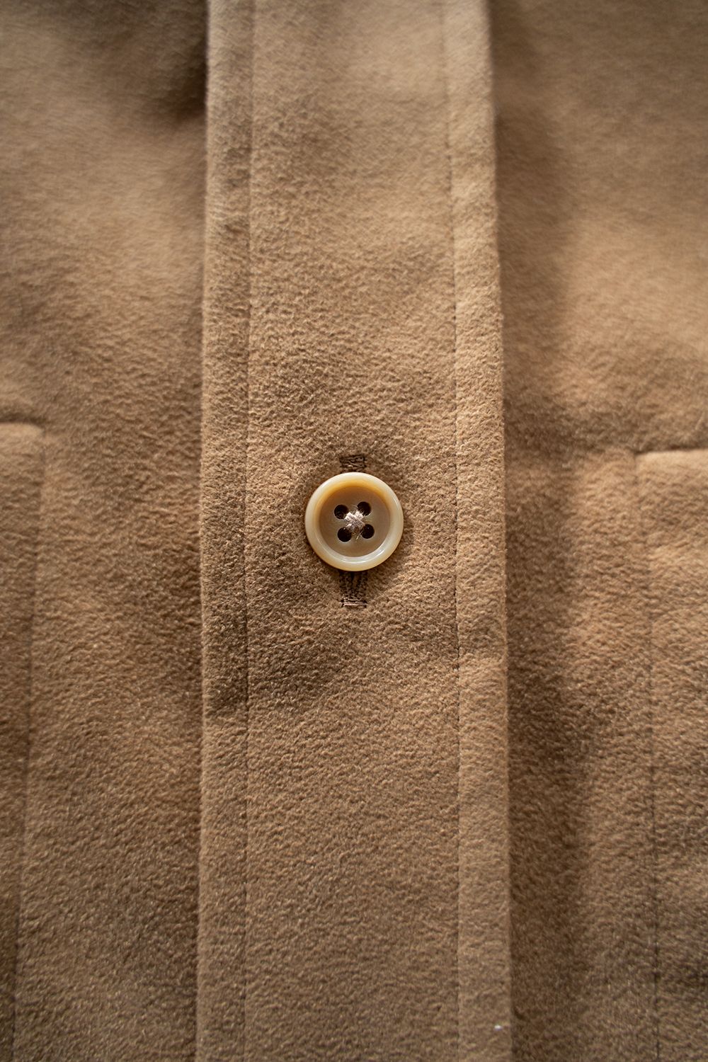 【25AW】フェイクスウェードシャツブルゾン(CAMEL)