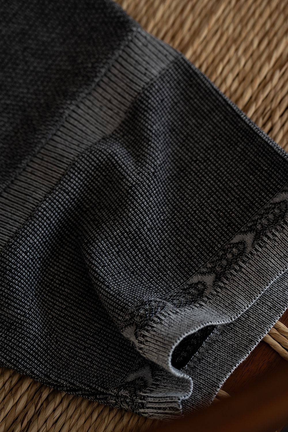 【26SS】Aotsuyu Knit Polo(MIX GRAY)