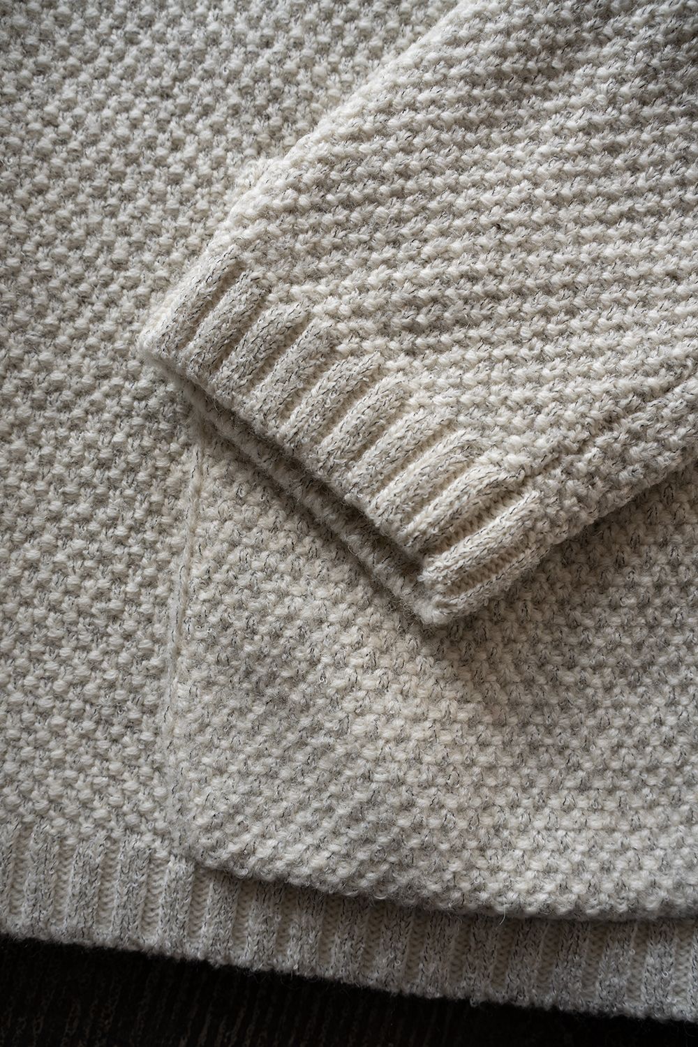 【26AW】5Gニットブルゾン(OATMEAL)