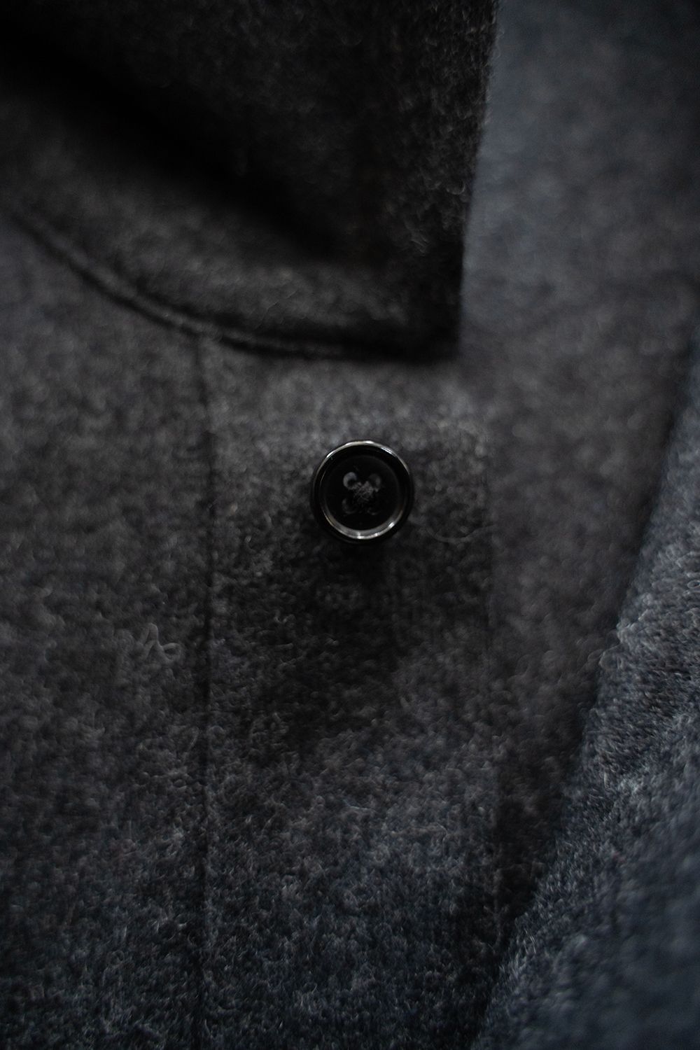 【25AW】ウール×シルクプルオーバー(CHARCOAL)