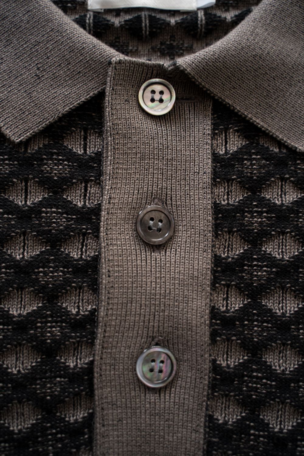 【25AW】Rikka Knit Polo(GREIGE)