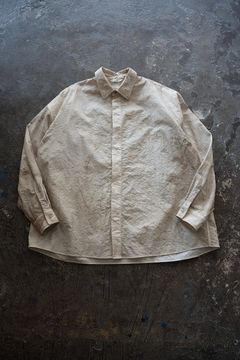 【ラスト1点】【26SS】Aurora Dyed Nylon Shirt(BEIGE)