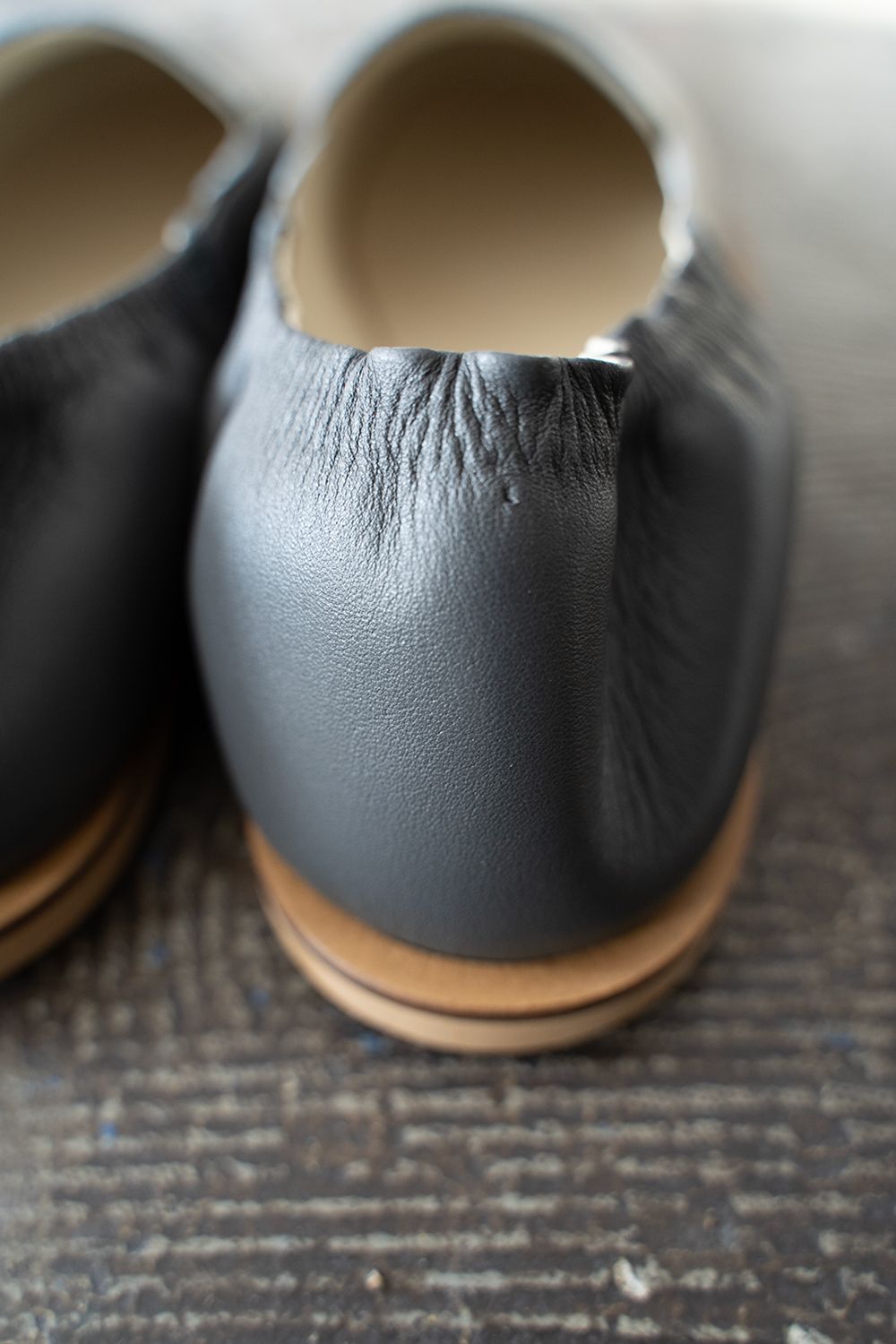 【ラスト1点】【23SS】レザースリッポン(SLATE GRAY)