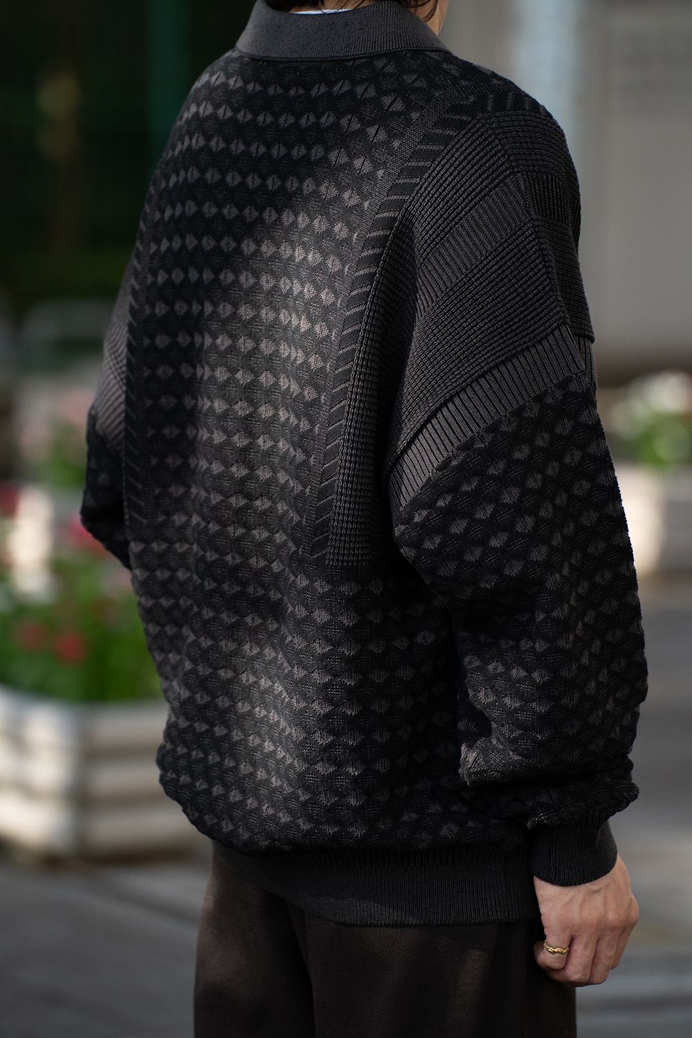 【25AW】Rikka Knit Polo(BLACK)