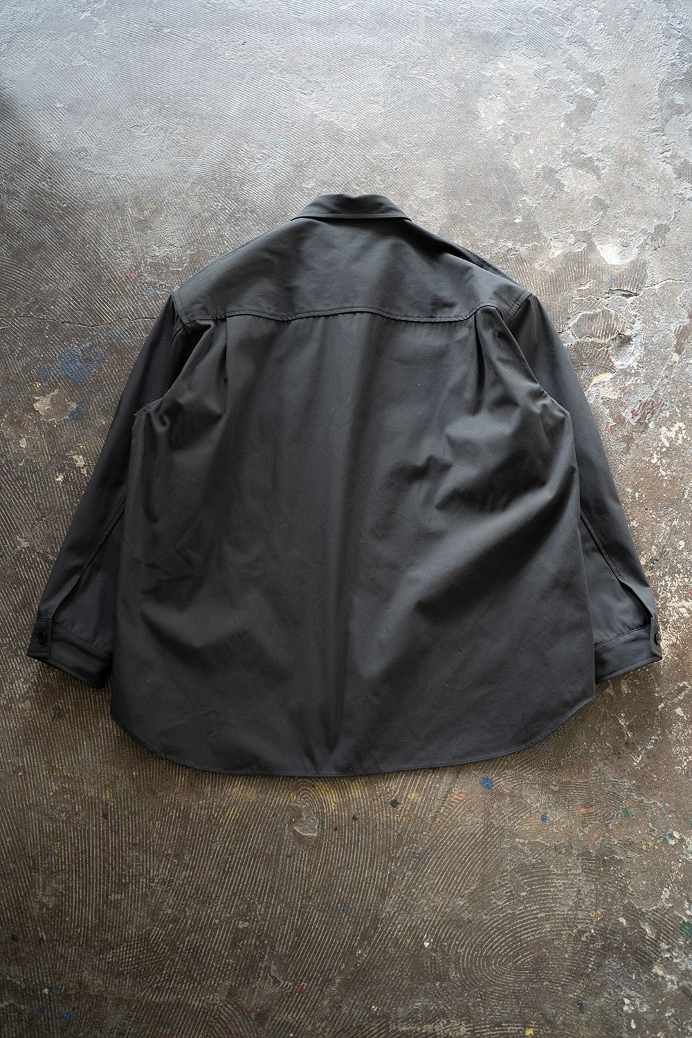 still by hand コットンリネン　ブルゾン　ダークネイビー　50 STILL BY HAND - 【ラスト1点】【25SS】強撚コットン