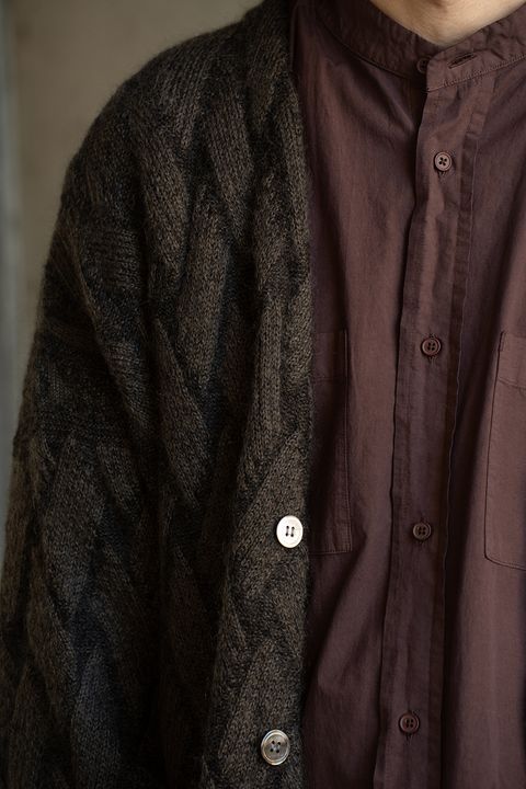 【26AW】Ochiba Mohair Cardigan(OLIVE)