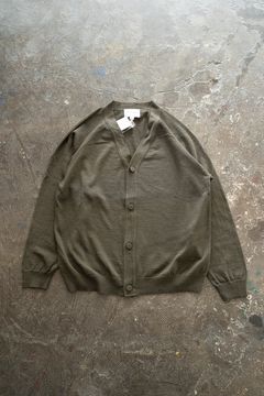 【ラスト1点】【23SS】リネン×コットンカーディガン(KHAKI GREEN)