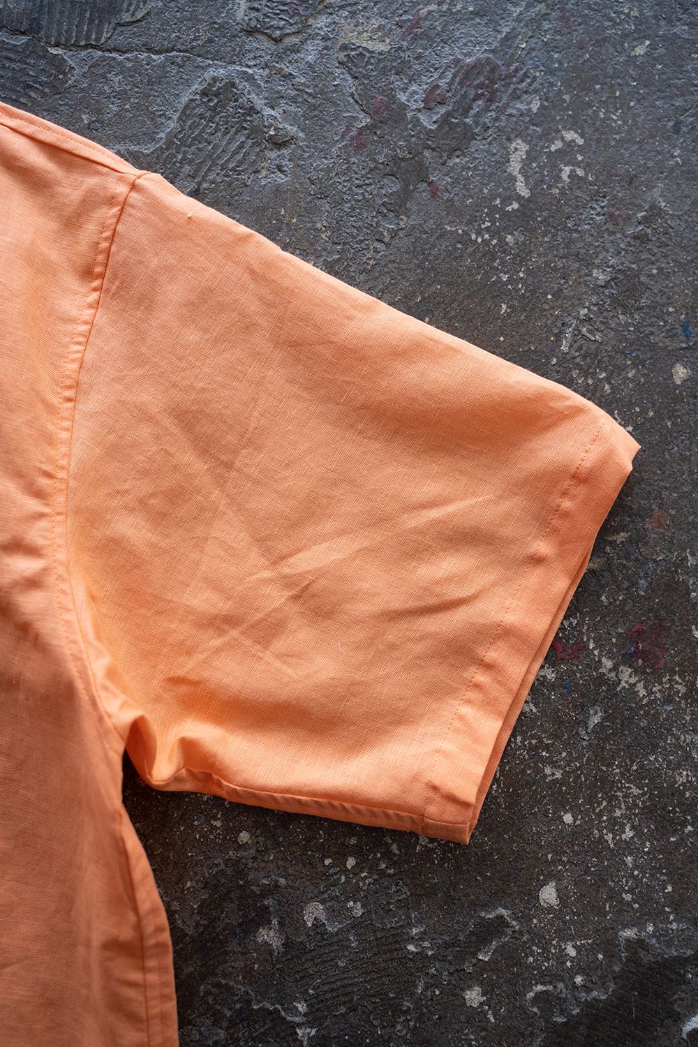 【ラスト1点】"zen "pajama linen cotton/パジャマ(セットアップ)【ユニセックス】(ORANGE)