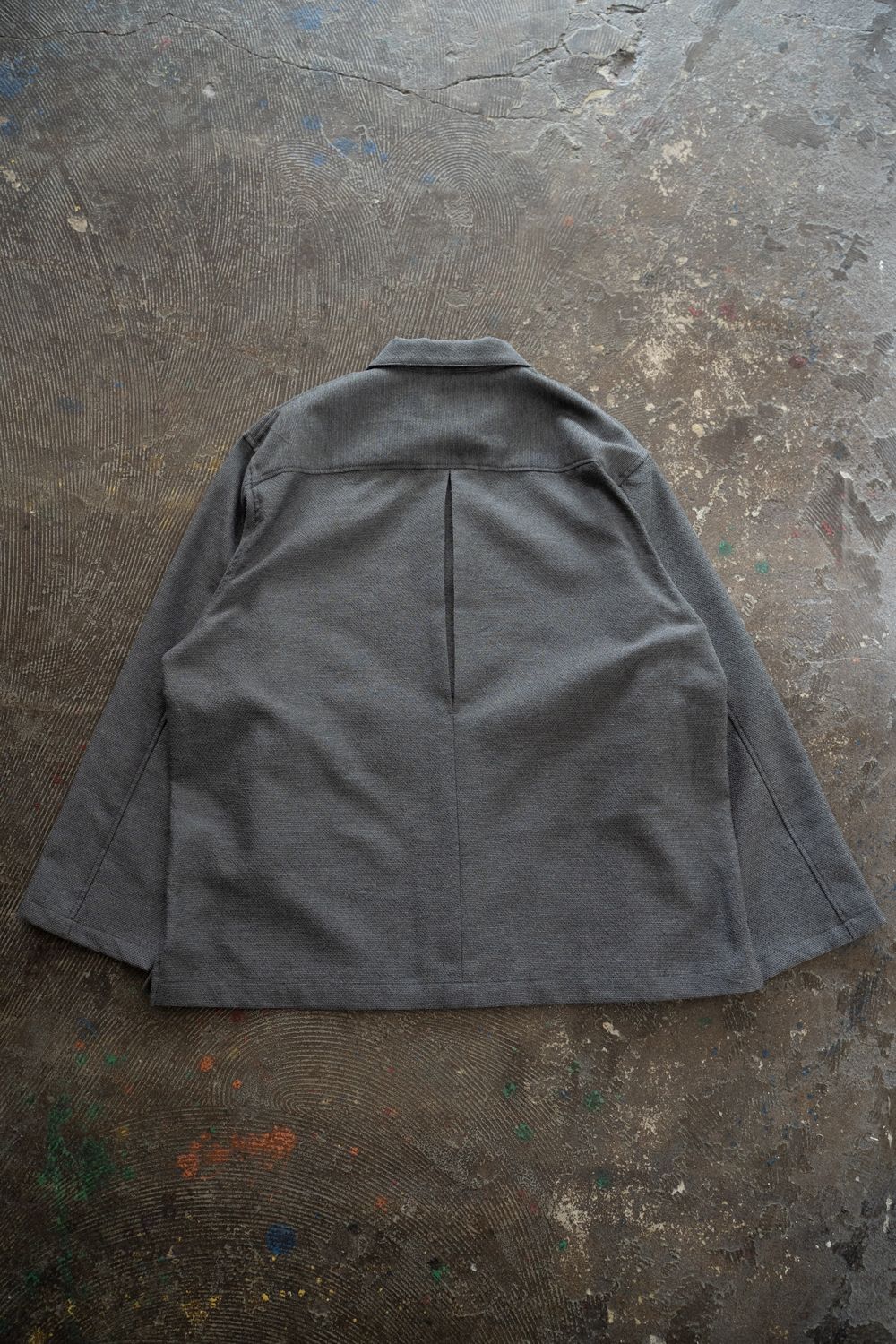 【26SS】両胸ポケットシャツジャケット(GREY)