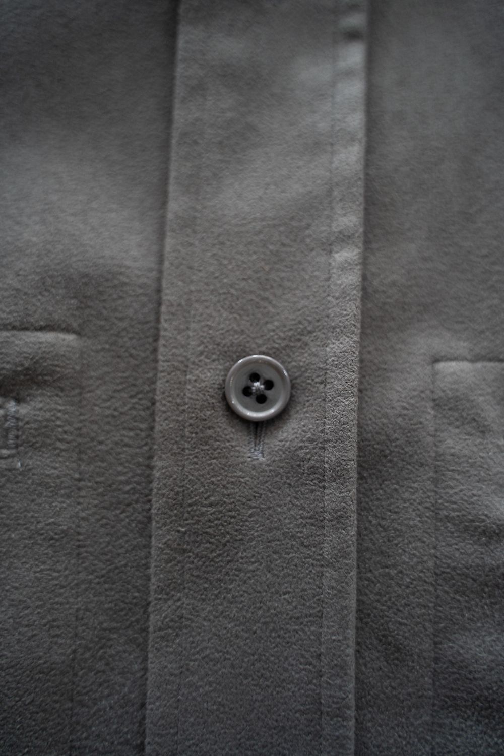 【25AW】フェイクスウェードシャツブルゾン(GREY)