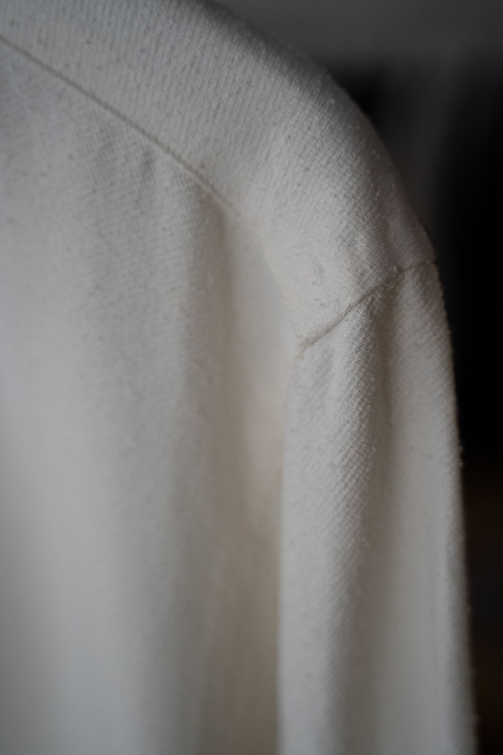 【ラスト1点】【25AW】Silk Nep Kersey Windsor Wide Collar Shirt(PEARL WHITE)