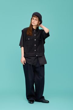 【26SS】Haoto collar Vest(BLACK)