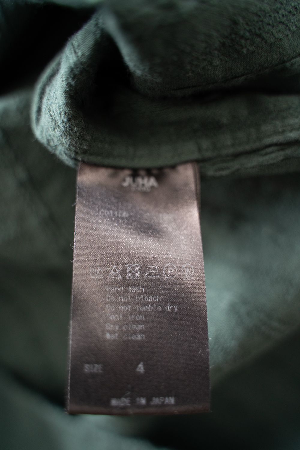 【ラスト1点】【23SS】Garmentdye Leno Cloth L/S Shirt/ガーメントダイレノクロスロングスリーブシャツ(GREEN)