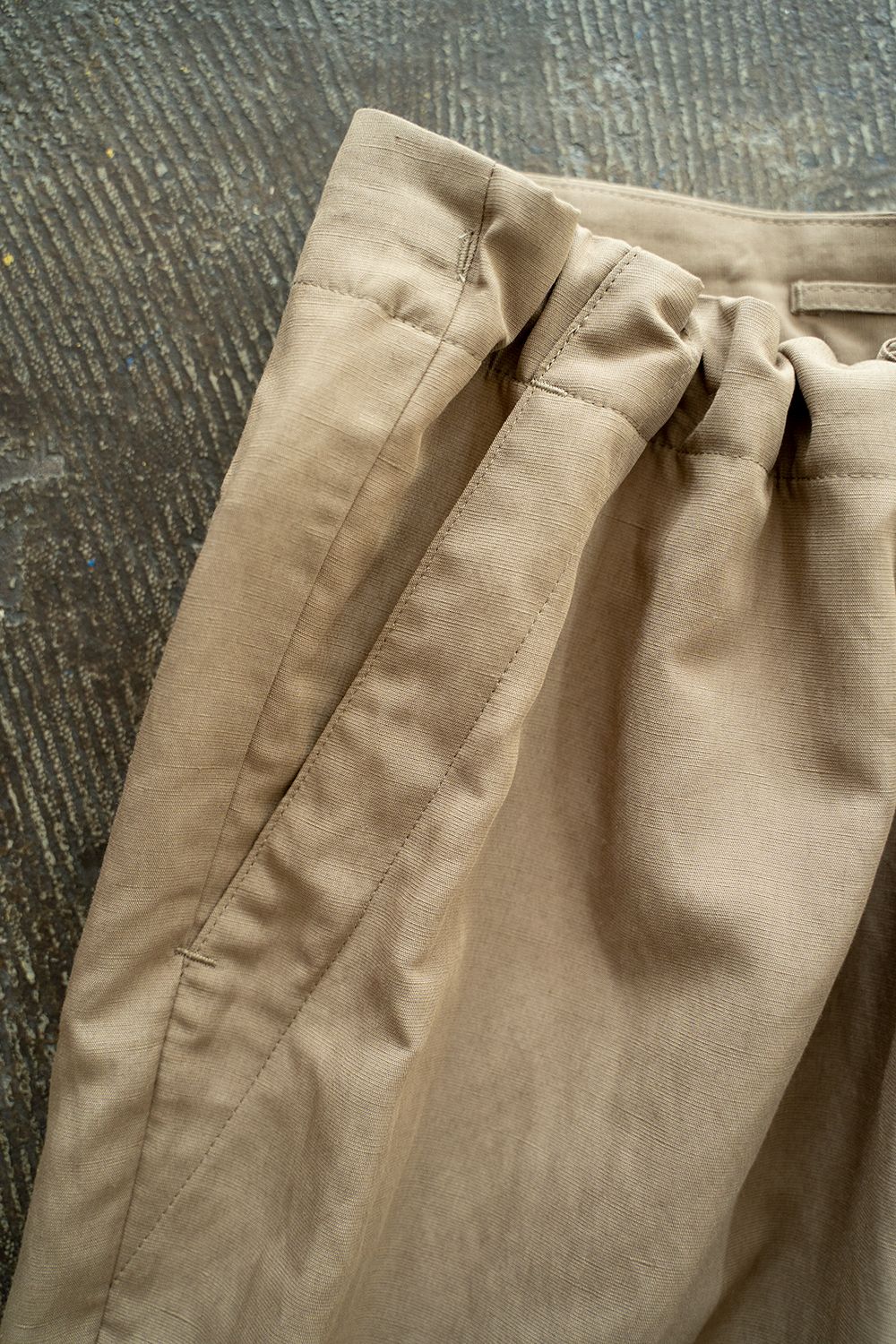 【ラスト1点】【22SS】ギャザーイージーパンツ(BEIGE)