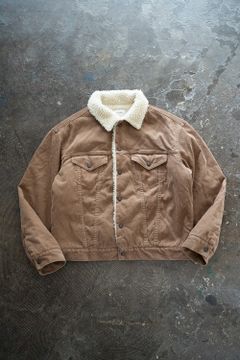【ラスト1点】スビンコットンコーデュロイボアライナージャケット(BEIGE)
