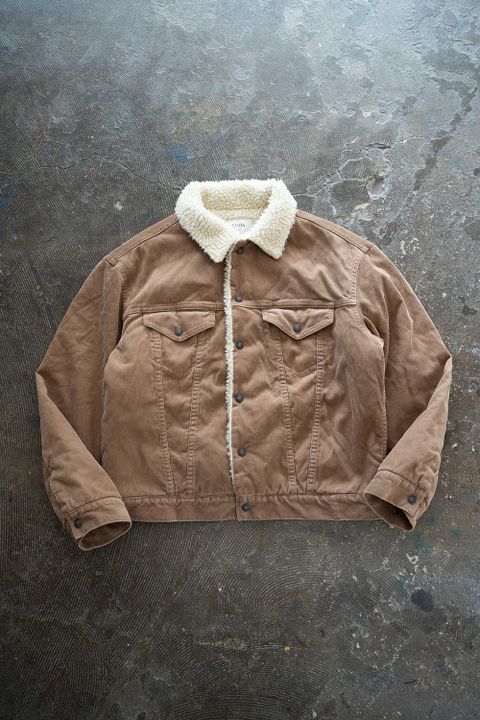 【ラスト1点】スビンコットンコーデュロイボアライナージャケット(BEIGE)
