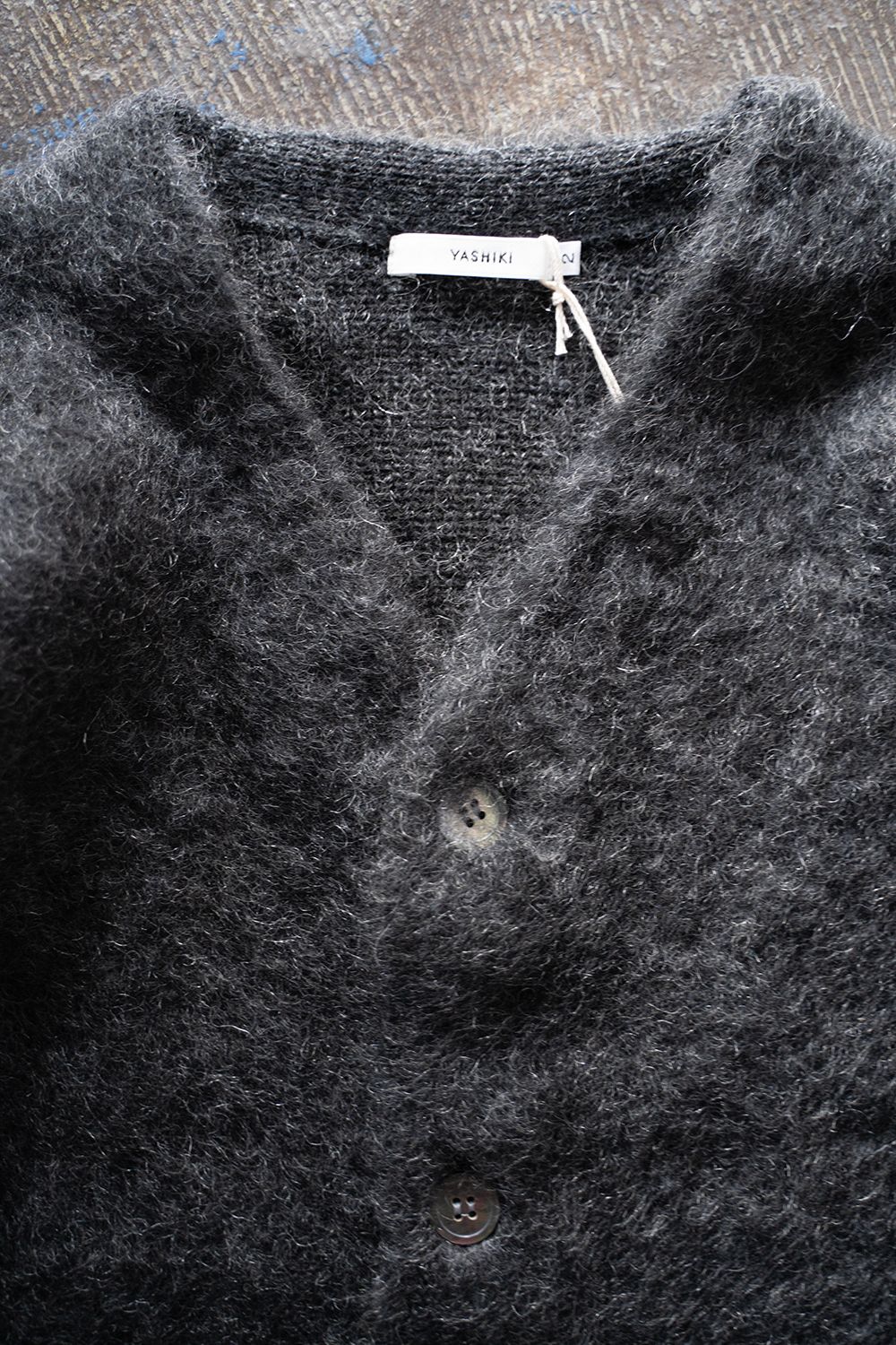 YASHIKI - 【24AW】Akane Mohair Cardigan(BLACK) | Salty