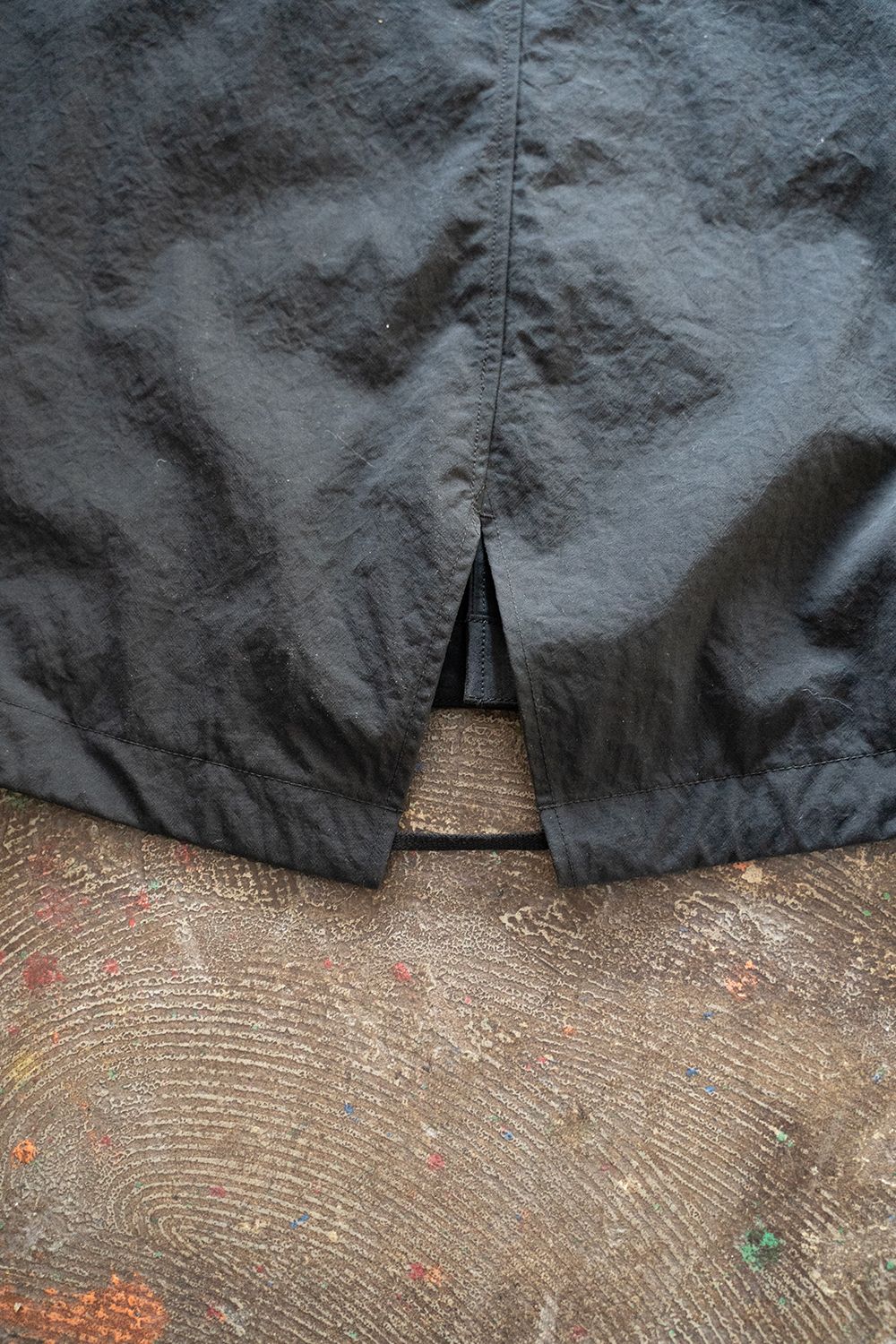 【ラスト1点】【23SS】タスランナイロンフィッシュテールコート(INK BLACK)