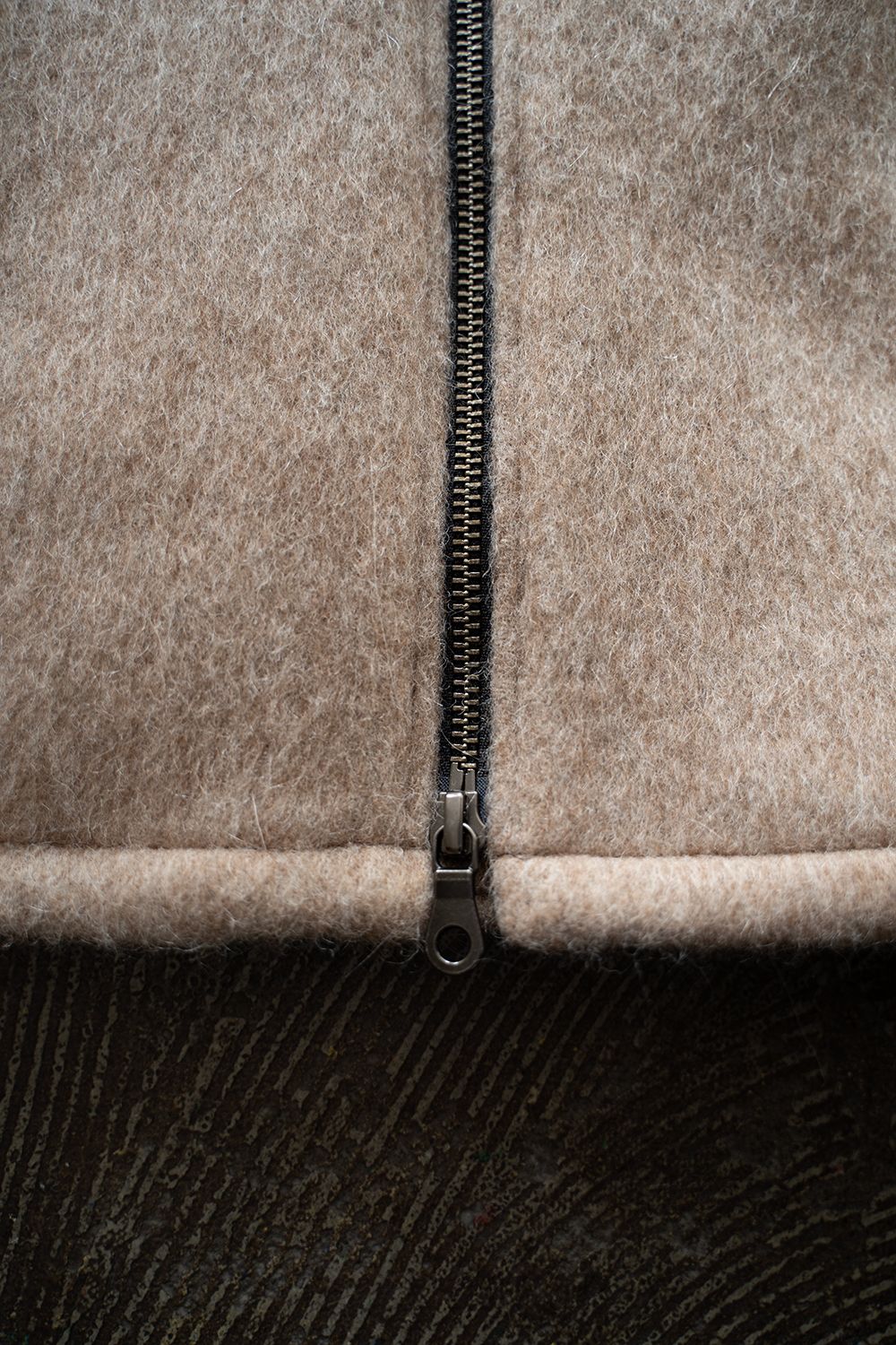 【25AW】Mohair Shaggy Zip Jacket/モヘアシャギージップジャケット(BEIGE)