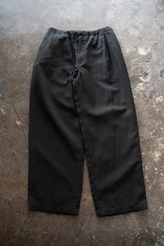 【26SS】ピグメントプリントタックイージーパンツ(BLACK)