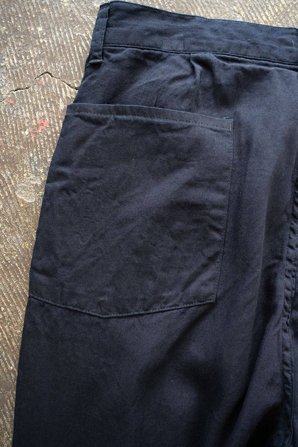 【ラスト1点】【25SS】5.5ozデニムワンタックパンツ(BLACK NAVY)