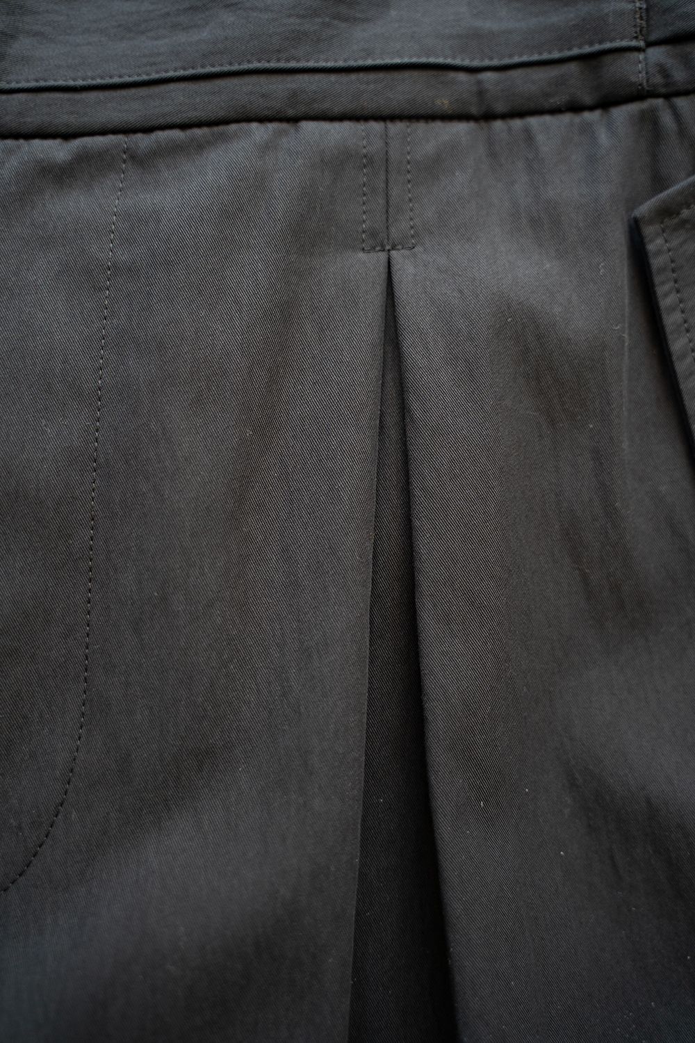 2-Tack Cotton-Nylon Military Pants/2タックコットンナイロンミリタリーパンツ(BLACK)