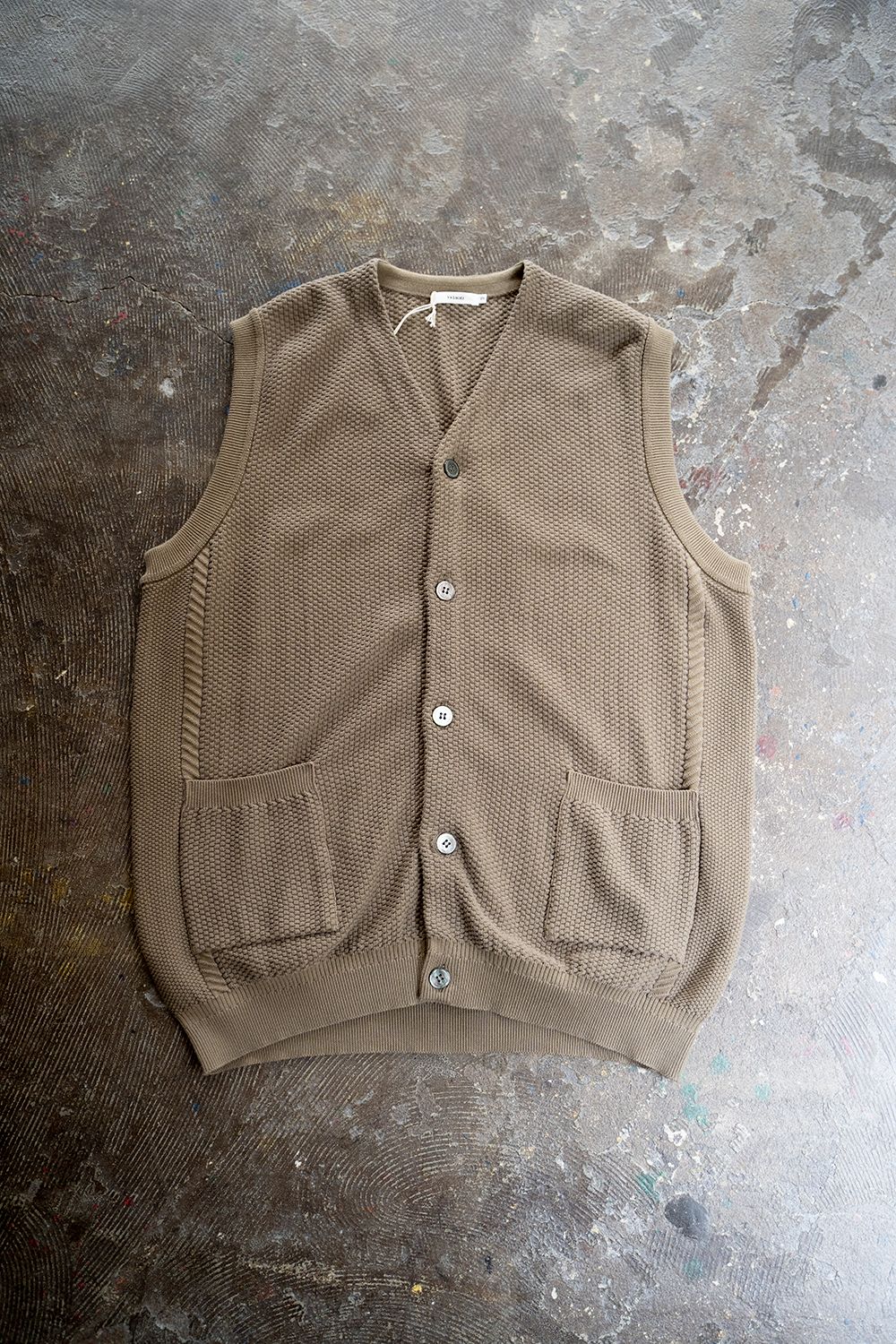 YASHIKI - 【ラスト1点】【22SS】Namioto Vest(KHAKI BEIGE) | Salty