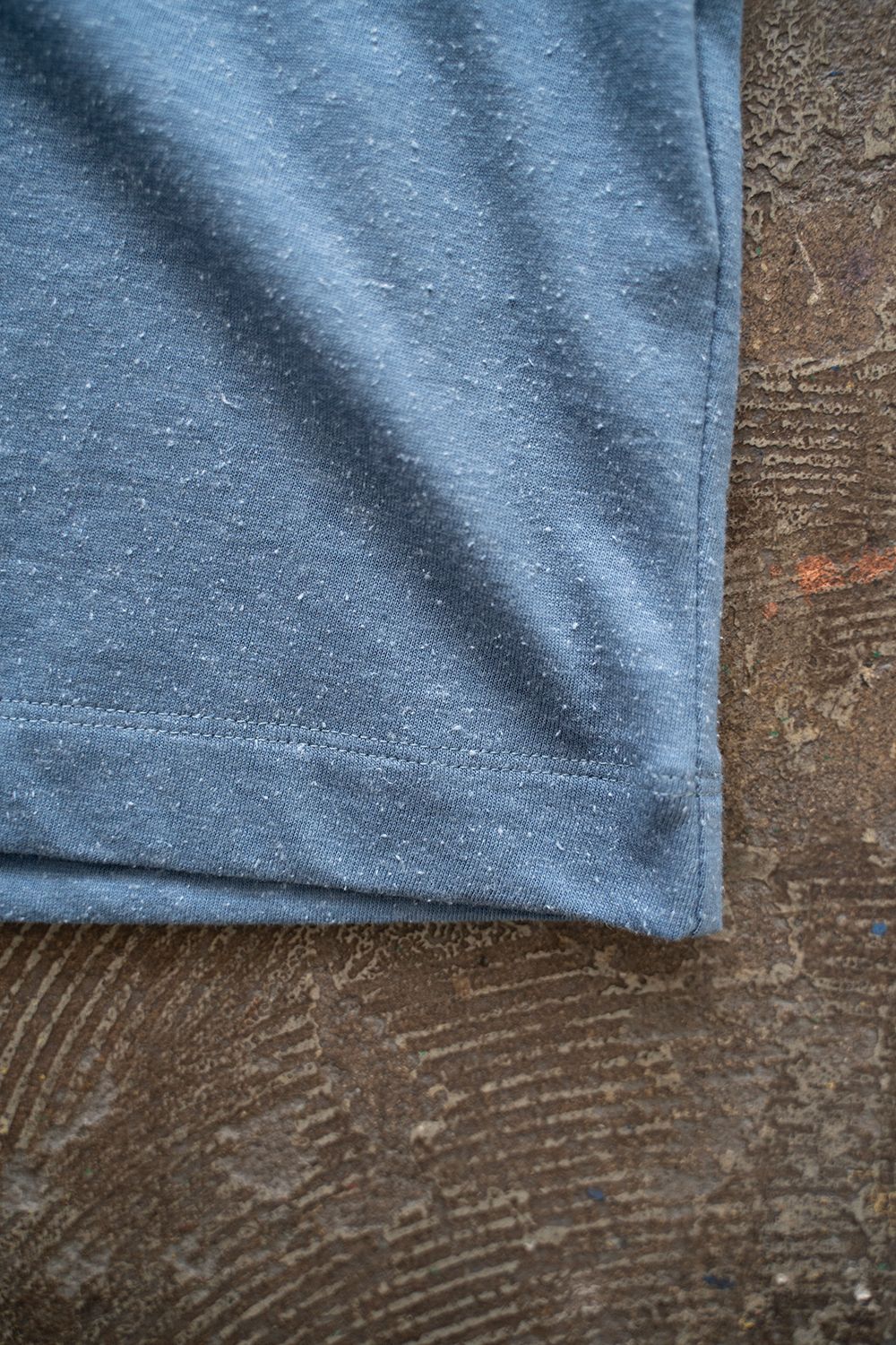 【ラスト1点】【24SS】シルク混フットボールTシャツ(SMOKE BLUE)