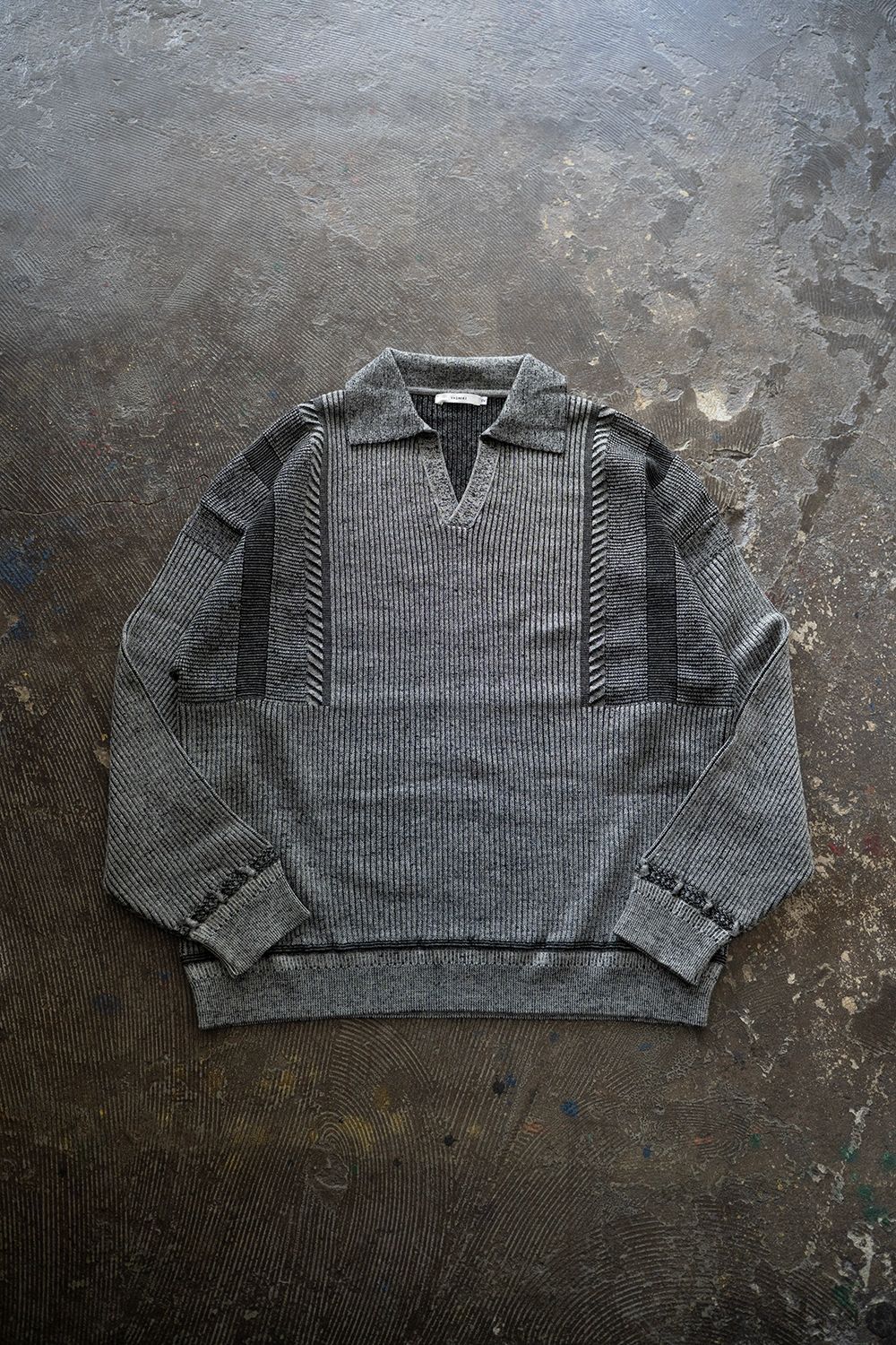 【25AW】Setsuen Skipper Knit(MIX GRAY)