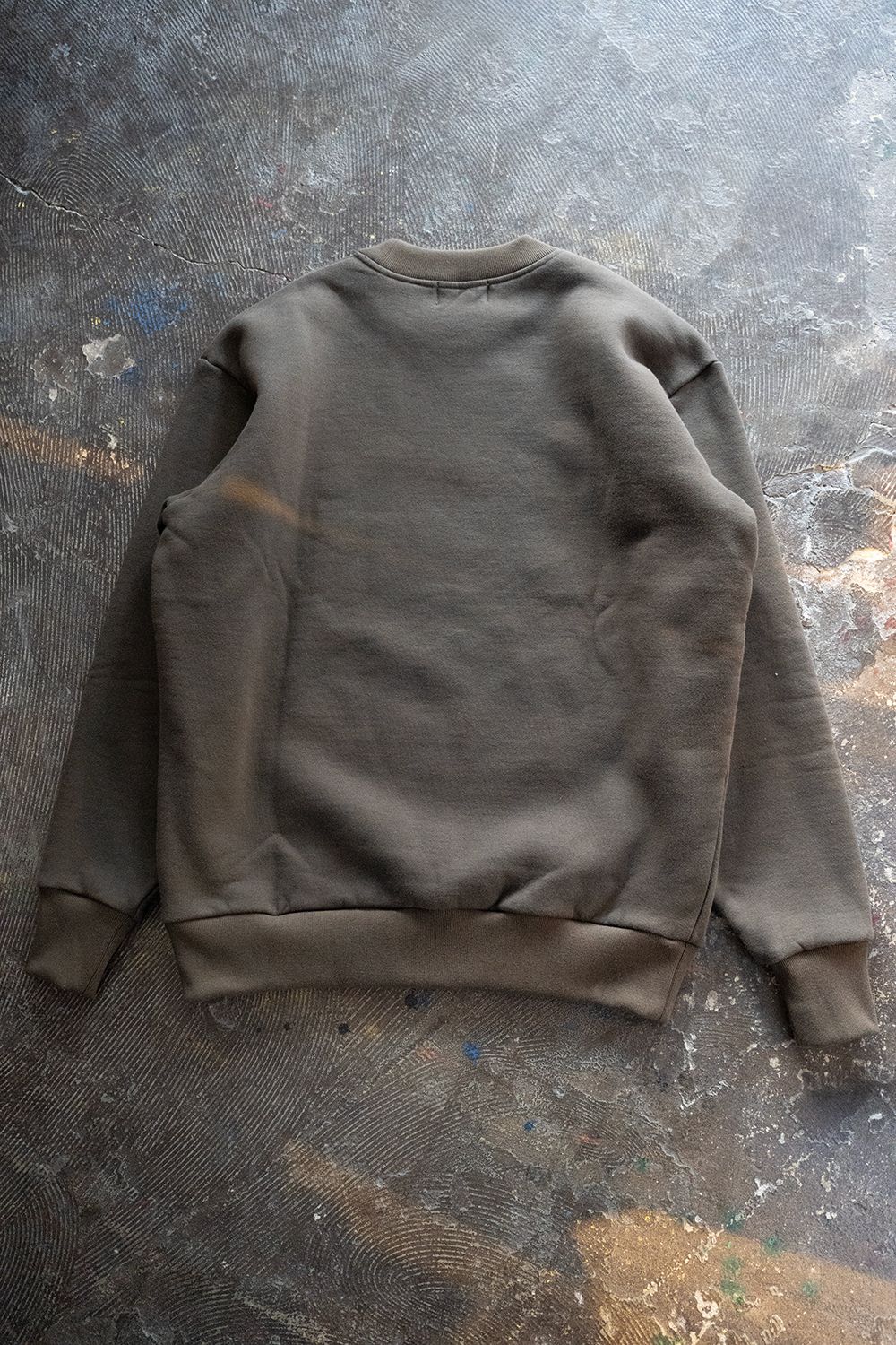 【23AW】Loose Fit Crew Neck Sweat(CHARCOAL KHAKI)