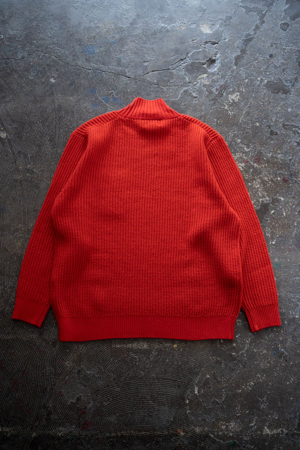 【25AW】ウール×シルクハイネックニット(RED)