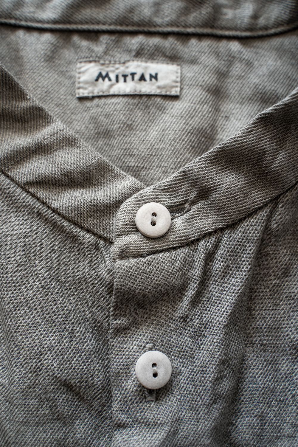 和紙大麻シャツ(松煙)