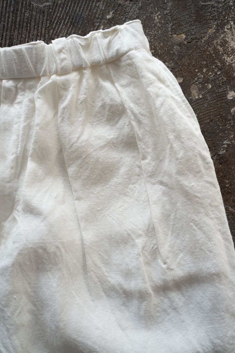 起毛大麻パンツ(白)