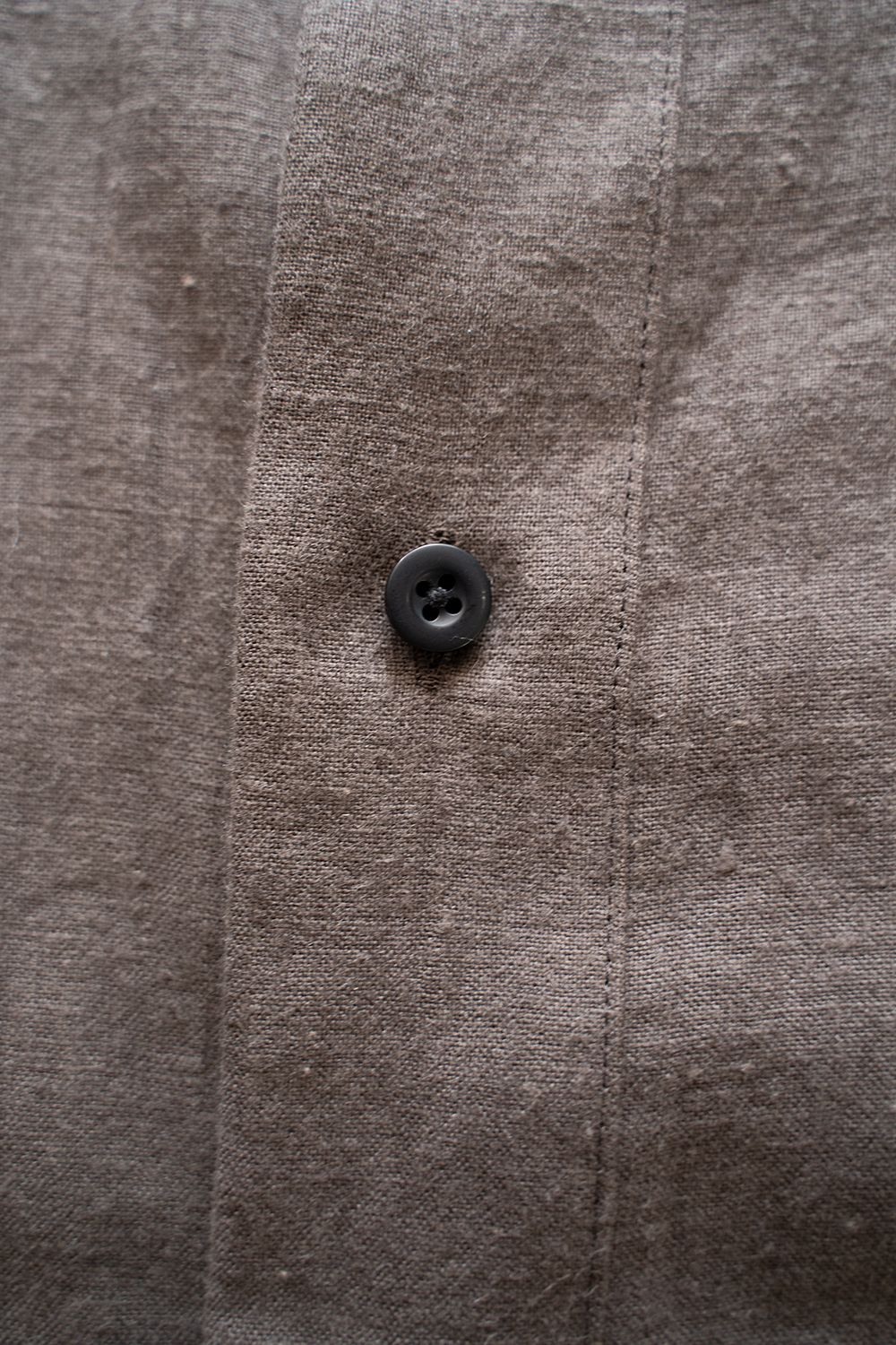 【ラスト1点】【22AW】リネンオックスシャツ(BROWN)