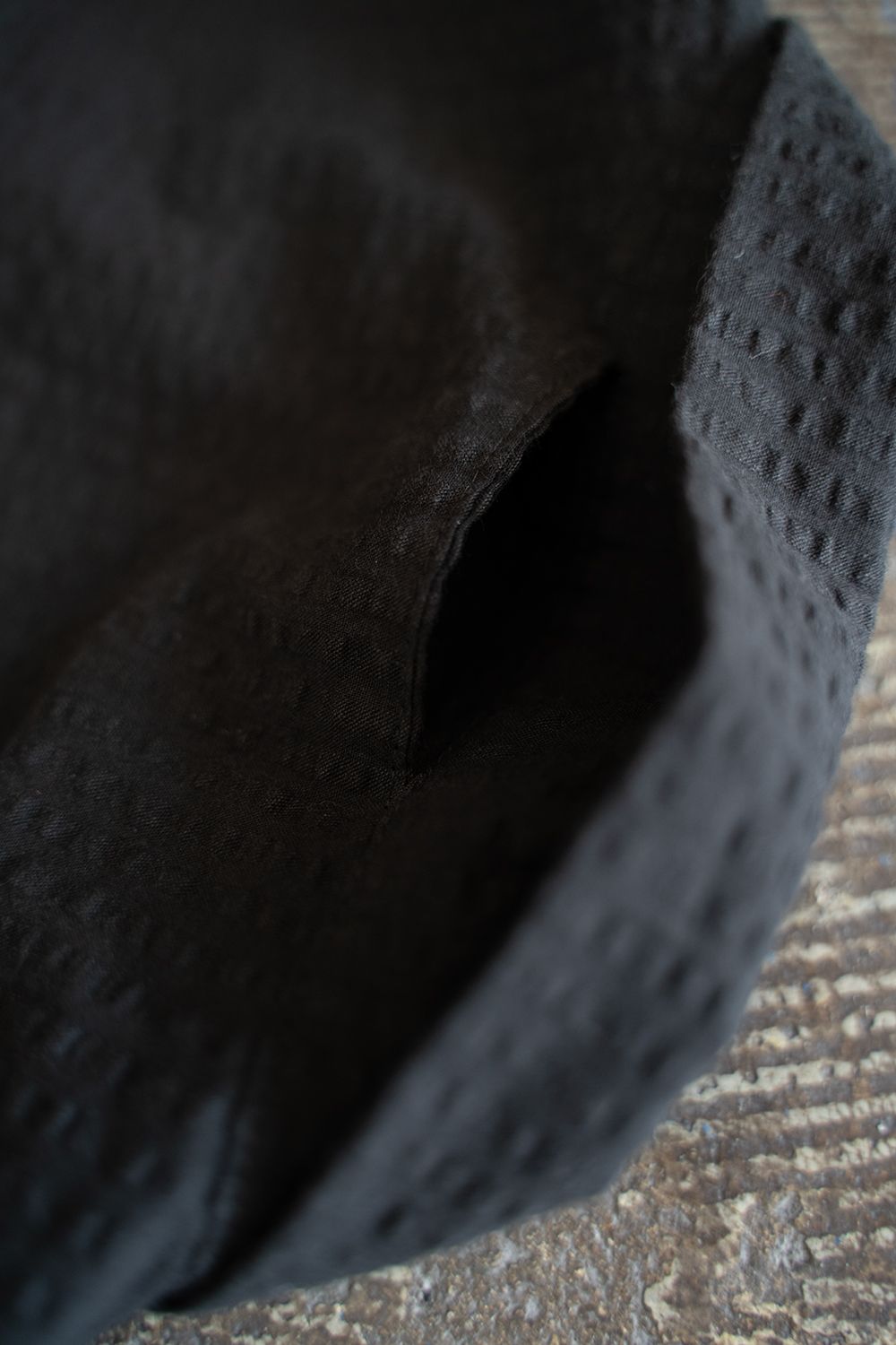 【25SS】"week s/s"pajama【セットアップ】(seersucker BLACK)