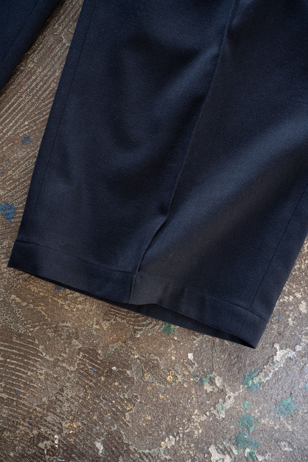 【26AW】2-Tack Wide Slacks/2タックワイドスラックス(NAVY)