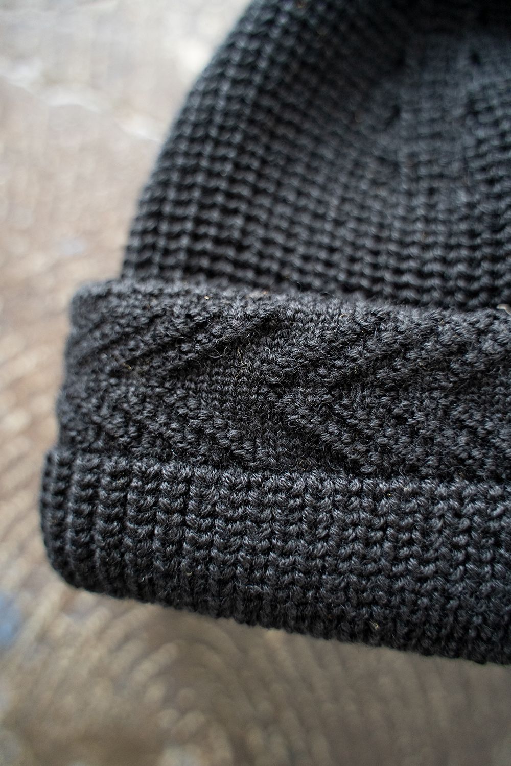 【22AW】Yagasuri Knit Cap(BLACK)