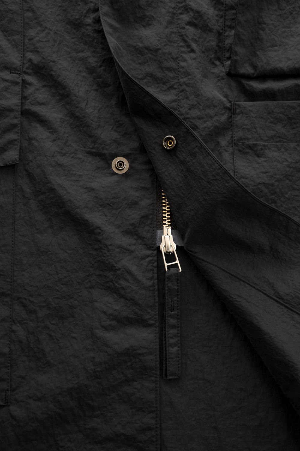 【ラスト1点】【25AW】ナイロンハーフコート(INK BLACK)