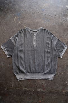 【26SS】Ryokufu Henley Knit(MIX GRAY)