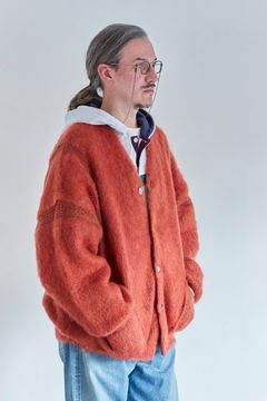 【ラスト1点】【24AW】Akane Mohair Cardigan(ORANGE)